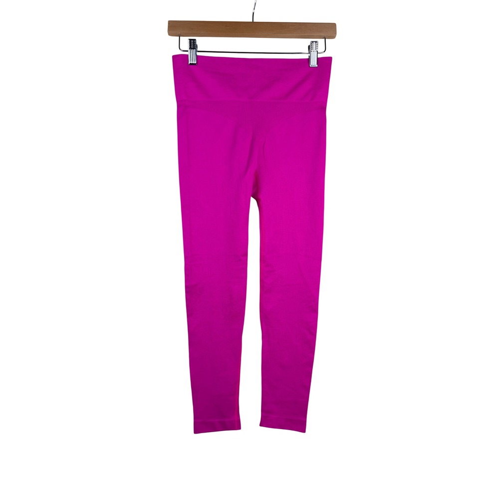 No Brand Women's High Rise Athletic Leggings size Medium Hot Pink
